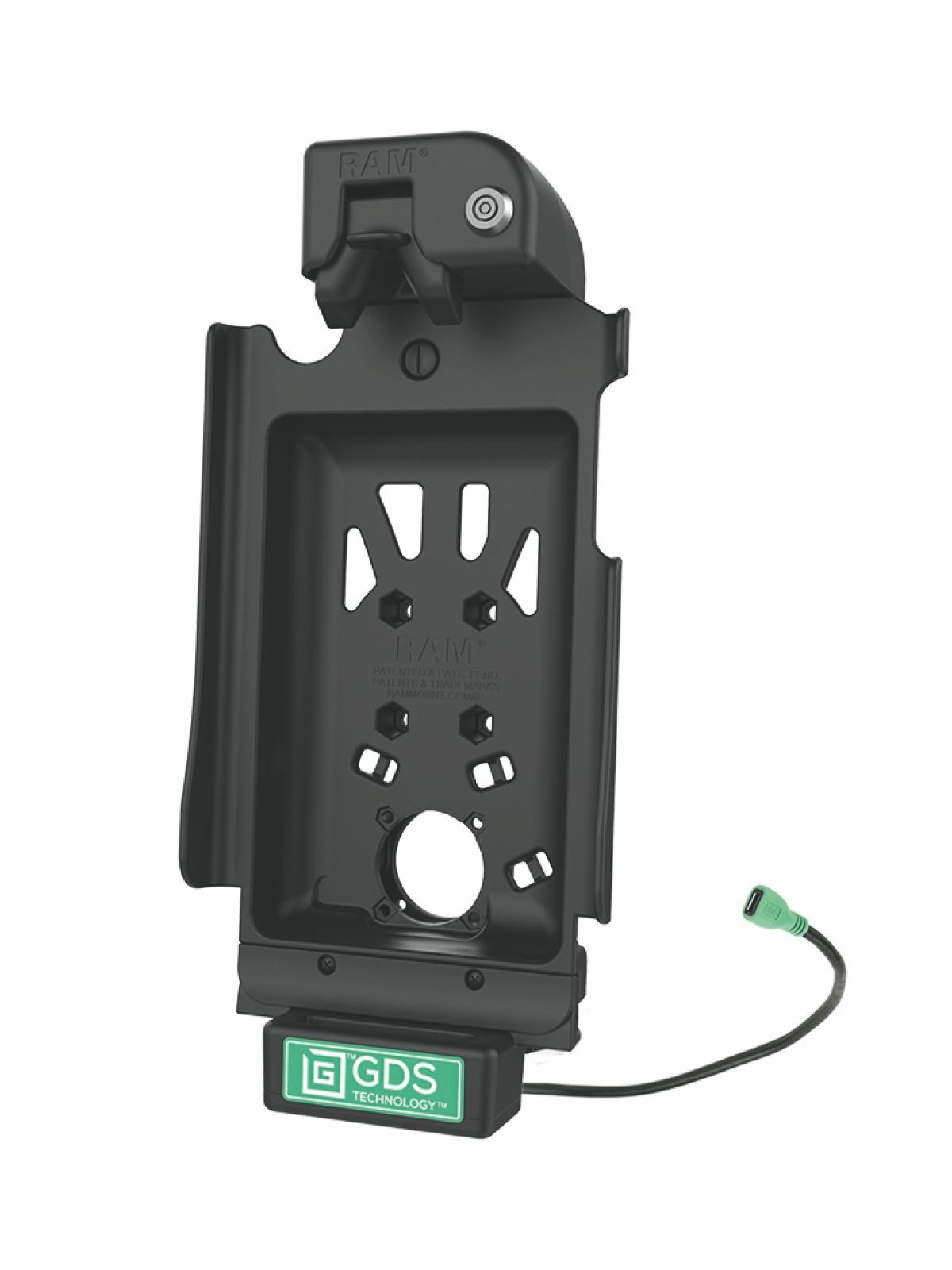RAM Mounts GDS Tough-Dock Halteschale (Schlüsselverriegelung) Samsung Tab A 10.1 - in IntelliSkin Schutzhülle - USB-C-Anschluss
