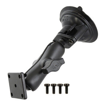 RAM Mounts Saugfuss-Halterung Magellan Roadmate - mittlerer Verbindungsarm, 1x Diamond-Basisplatte (Trapez), rechteckige Basisplatte, Schrauben-Set, B