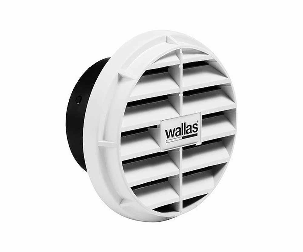 Wallas Ausströmer 60mm weiß