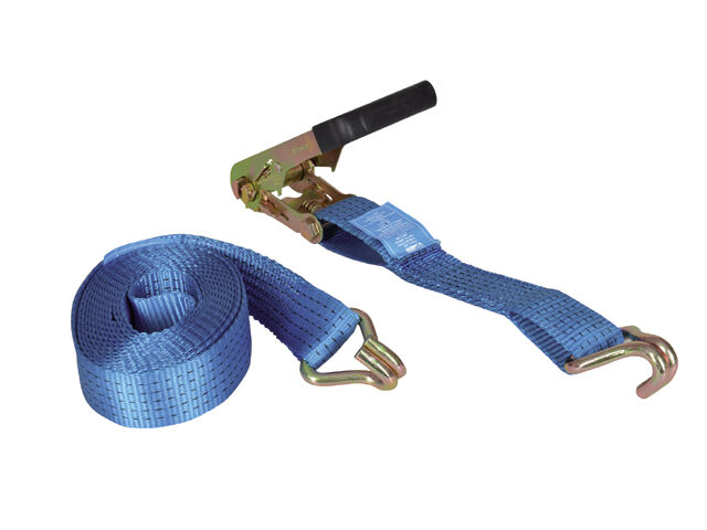 LNKX0611 Spanngurt Breite 50mm Länge 6m mit Ratsche und J-Haken
