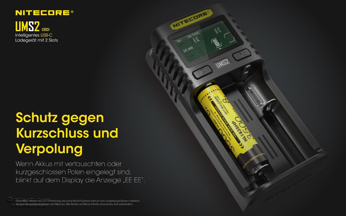 Nitecore UMS2 USB-Schnell-Ladegerät