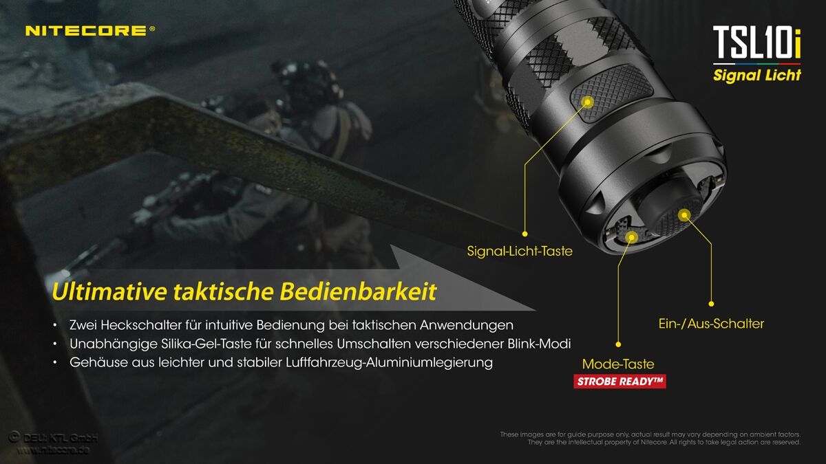 Nitecore Signal-Endkappe für i-Generation Lampen - TSL10i