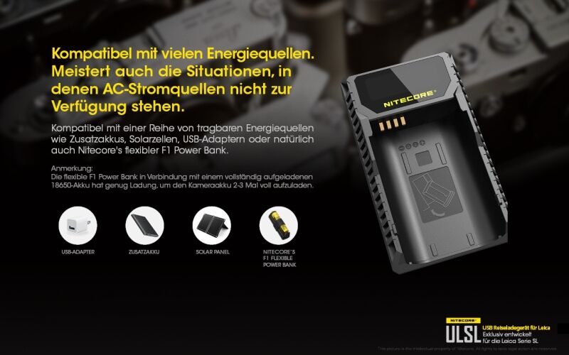 Nitecore ULSL - für Leica Cameras
