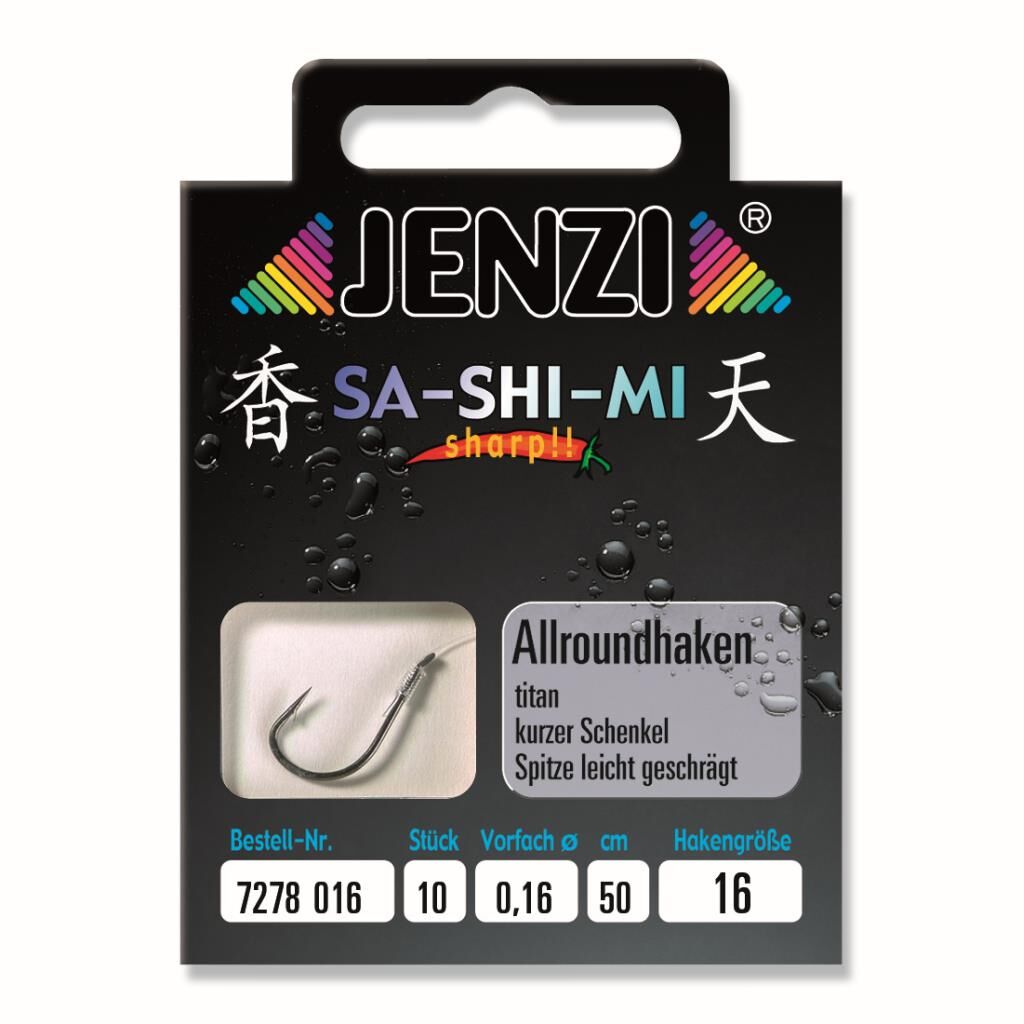 Jenzi Allroundhaken, Gebunden, Größe 16, 0,16 mm, 50 cm