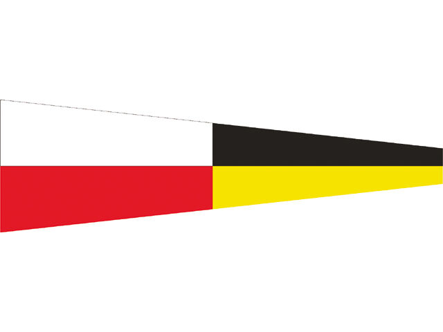 Talamex Zahlenwimpel Abm. 25 x 88 cm Signalflagge 9 Nine