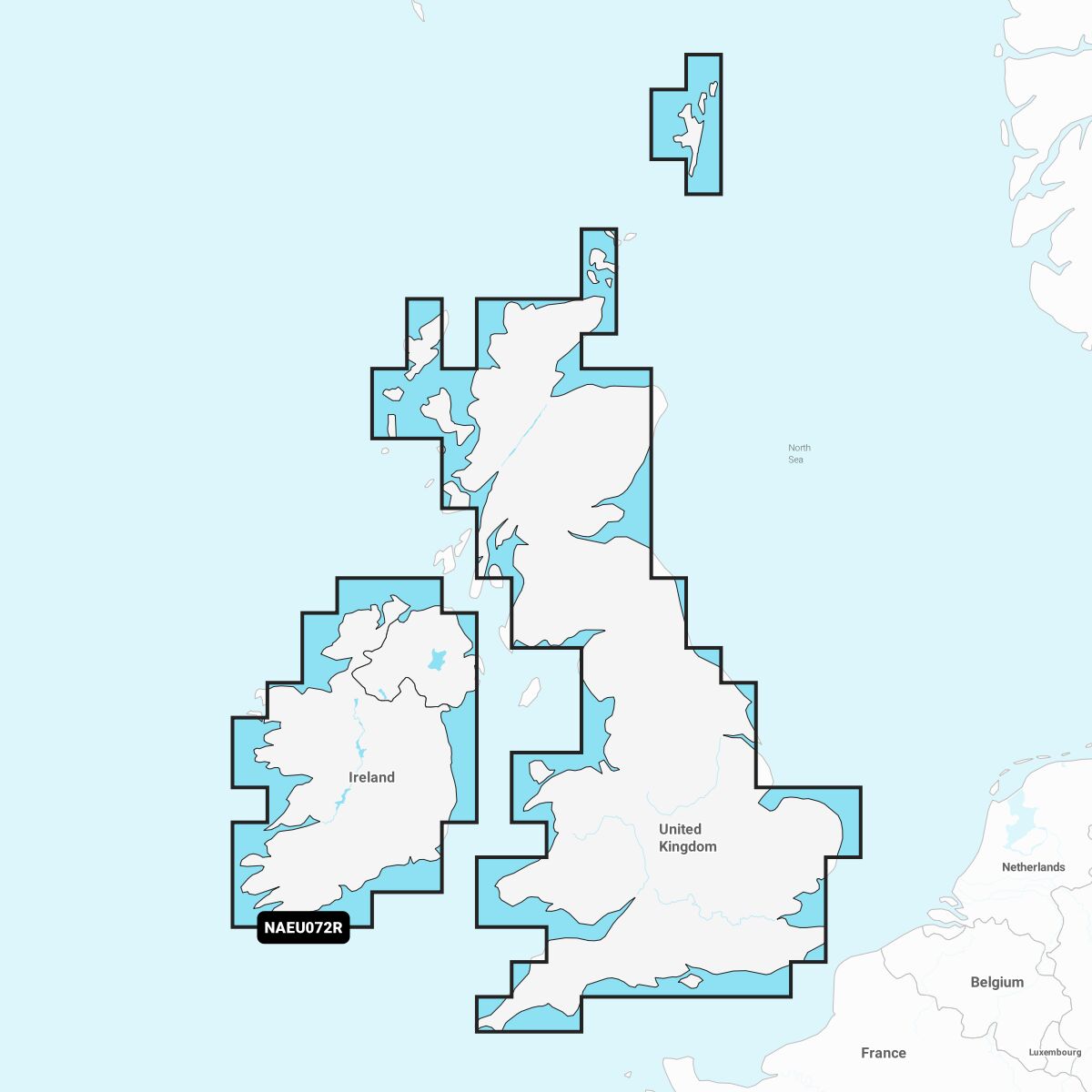 Navionics+ Seekarte U.K. Ireland Lakes & River (NAEU072R) Navionics+ Seekarte U.K. Ireland Lakes & River (NAEU072R)