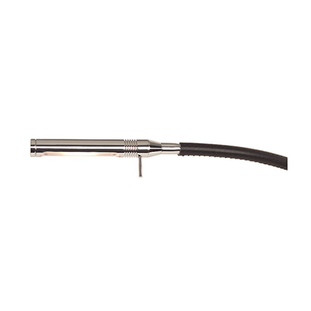 LED-Flexleuchte 07-1, 300mm, chrom-glanz/Leder schwarz, warmweiß/D2W, 10-30V DC, max.3 W, mit Dimmer