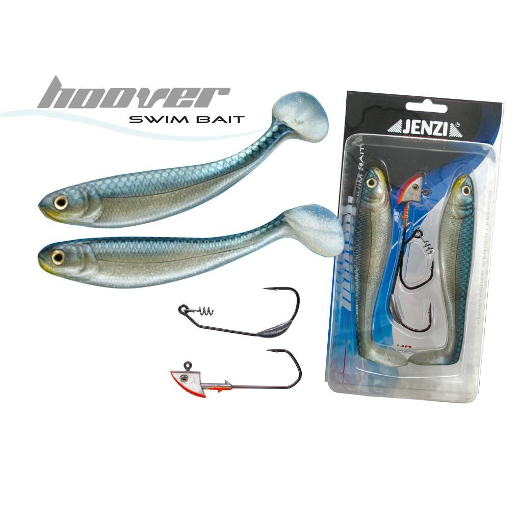 Jenzi Hoover Swim Bait Set Farbe Blue-Shiner 13,5 cm