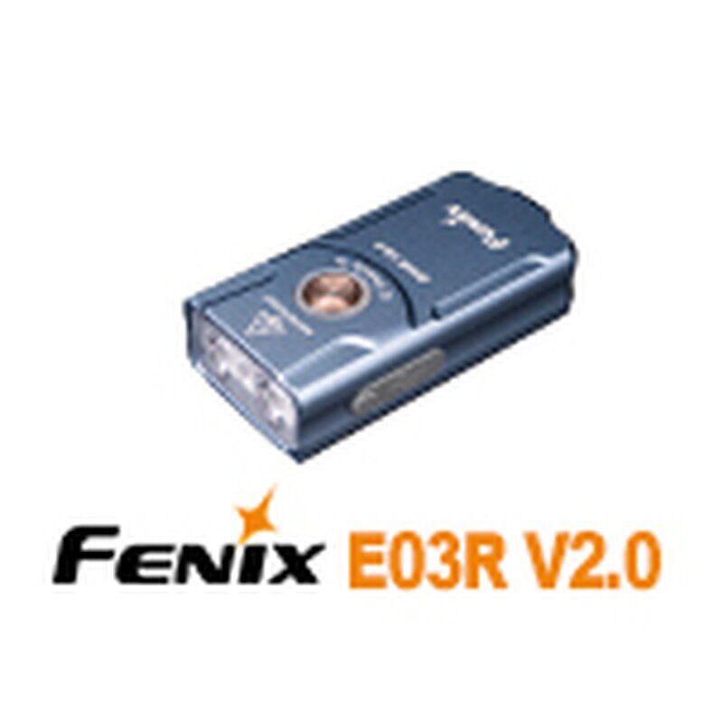 Fenix E03R V2.0 LED Schlüsselbundleuchte blau