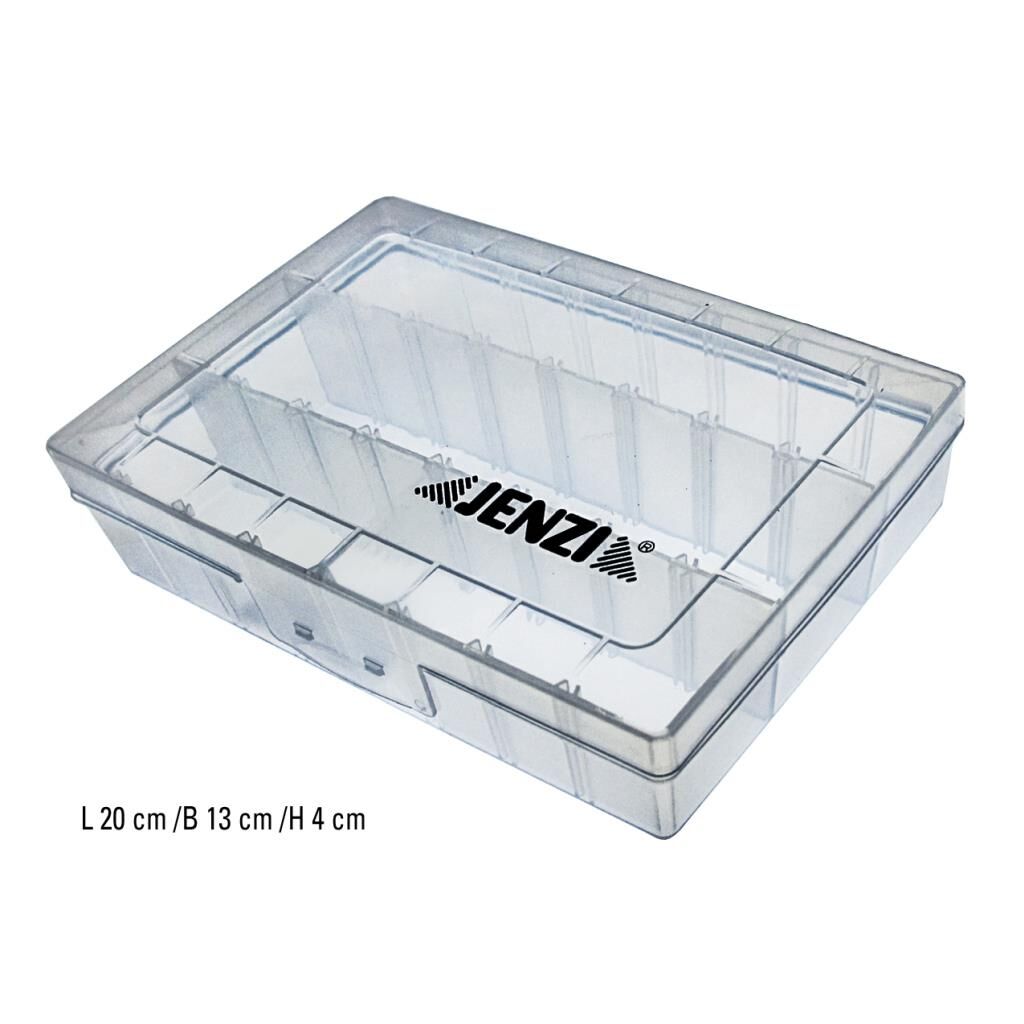 Jenzi Kunststoff-Box, transparent, 177x92x35mm