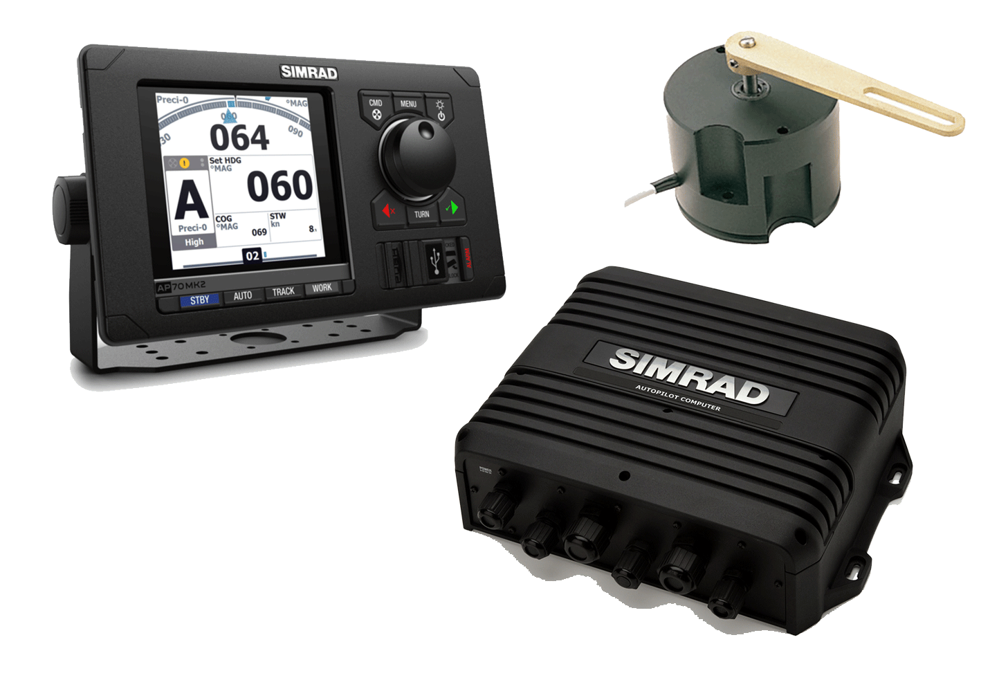 Simrad_AP_Set_AP70MK2_AC80S_RF45X Simrad AP70 MK2 IMO Solenoid Pack (AP70 MK2, AC80S, RF45X)