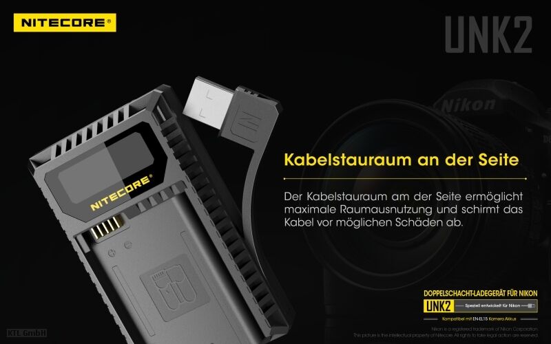 Nitecore UNK2 - für Nikon Cameras