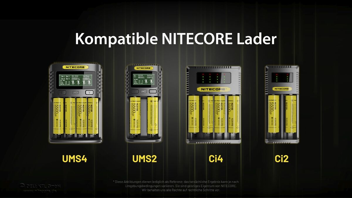 Nitecore Li-Ion Akku Typ 21700 - 5500mAh - NL2155