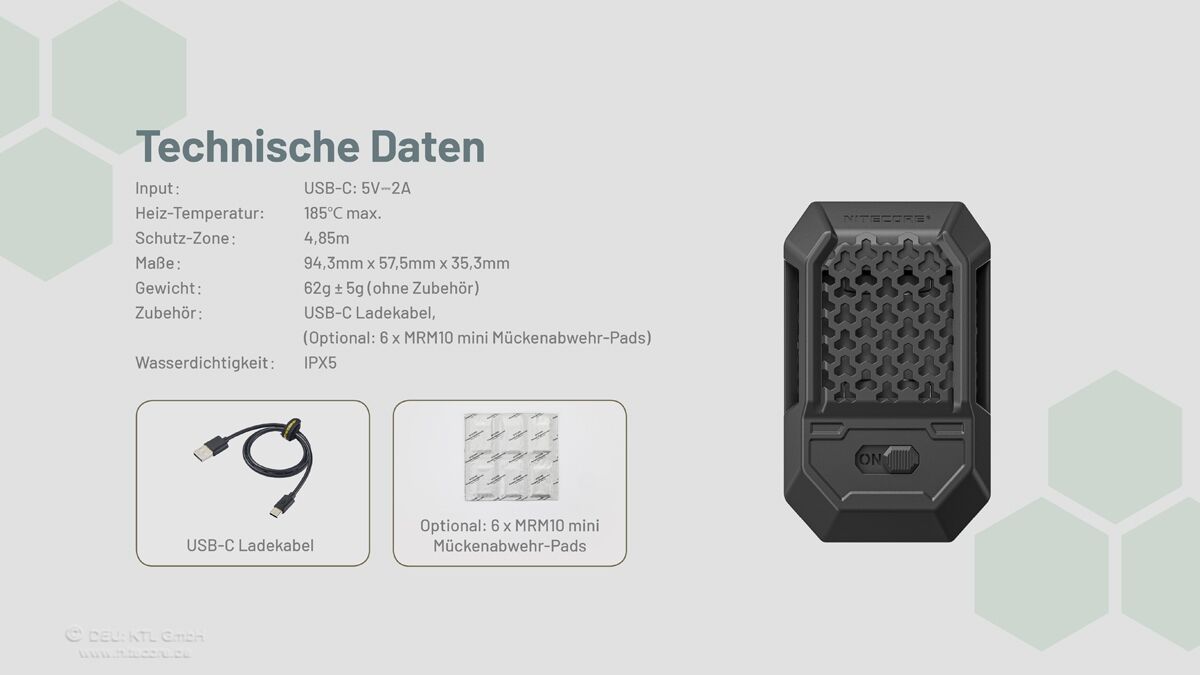 Nitecore EMR15 - Mückenabwehr