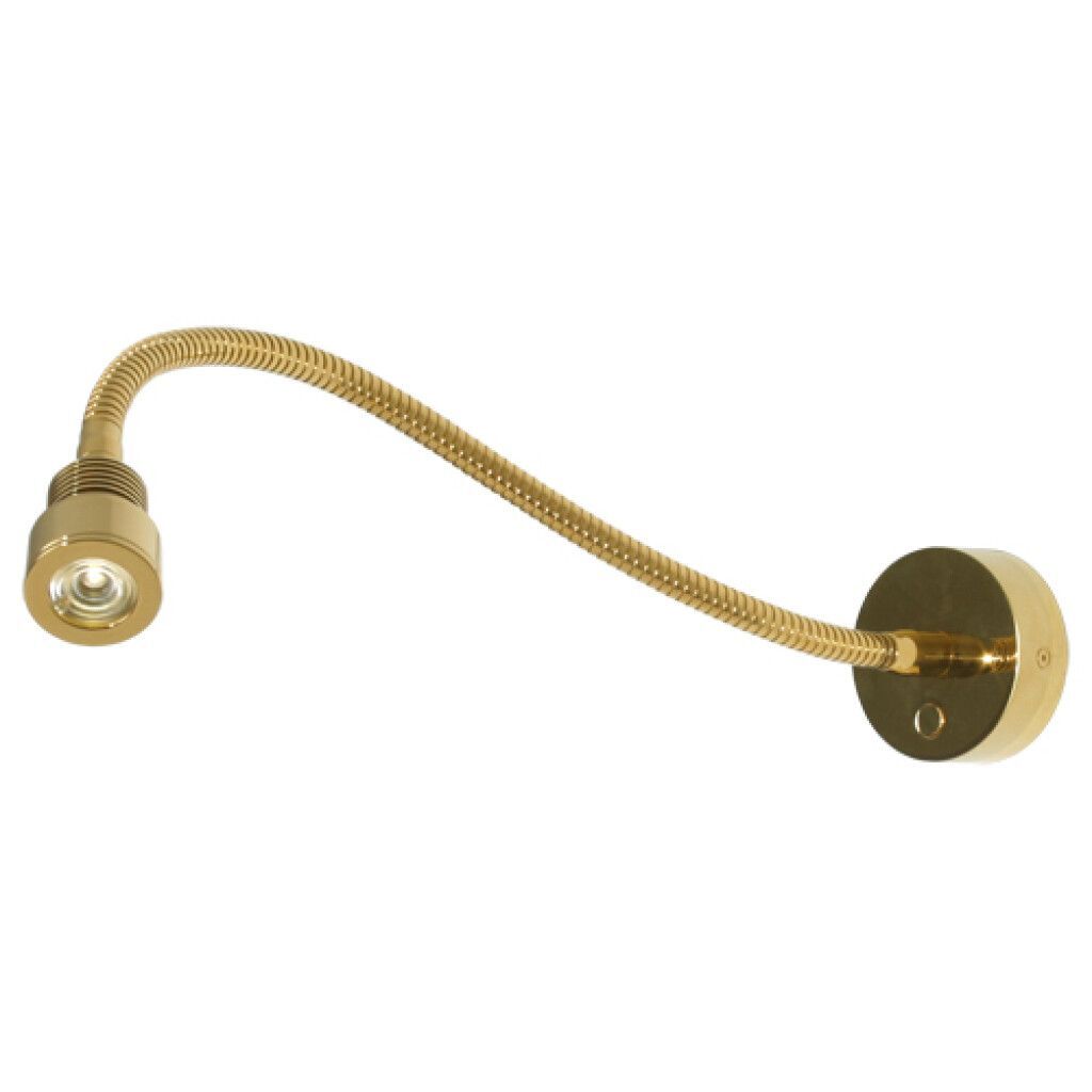 LED-Flexleuchte 01, 500mm, gold-glanz, max. 2,7 W, 10-30V DC, warmweiß, 25°, mit Dimmer