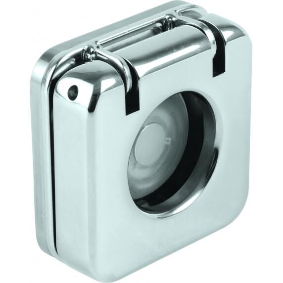 Andersen Push Button, E1, Edelstahl mit Fingerloch Andersen Push Button, E1, Edelstahl mit Fingerloch
