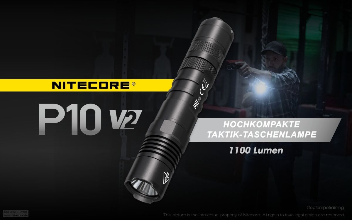 Nitecore P10 V2 - 1100 Lumen