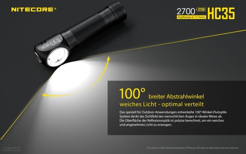 Nitecore HC35 inkl. NL2140HP