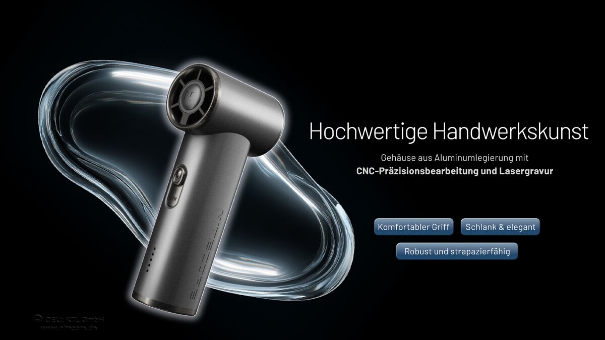 Nitecore NEF01 - Handventilator, blau