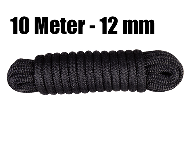 Talamex PP Festmacher schwarz 16-fach geflochten (versch. Ausführungen)