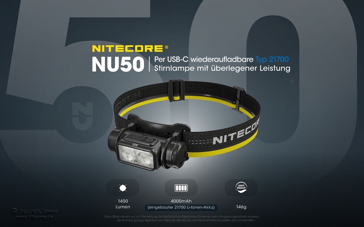 Nitecore NU50 - 1400 Lumen