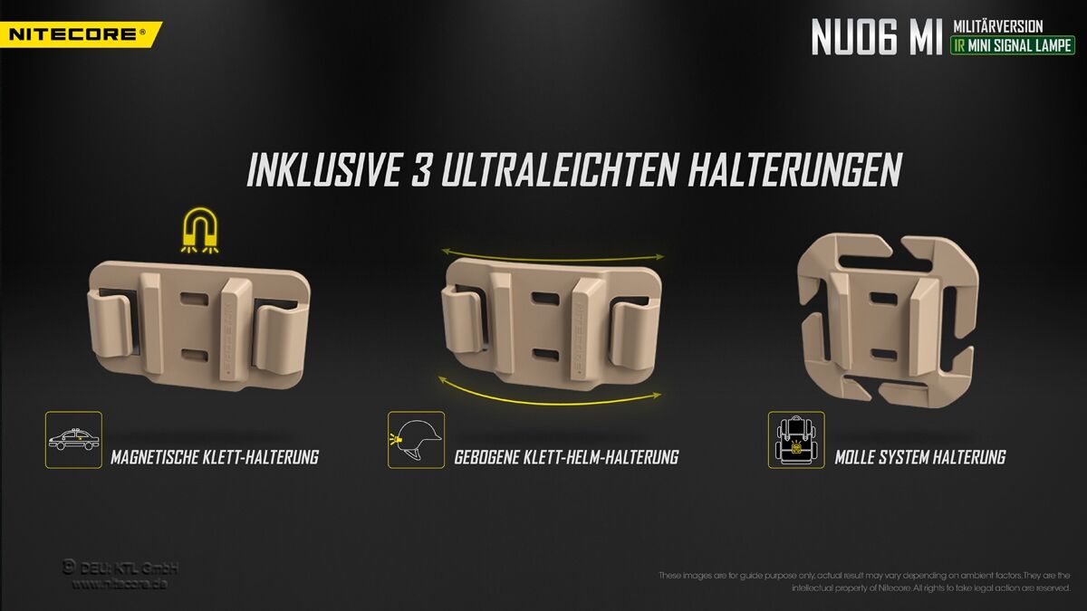 Nitecore NU06 MI - mehrfarbige Signalleuchte mit IR