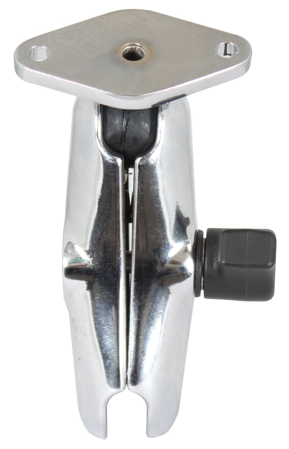 RAM Mounts Chrom-Set - mittlerer Verbindungsarm, Diamond-Basisplatte (Trapez), B-Kugel (1 Zoll), im Polybeutel