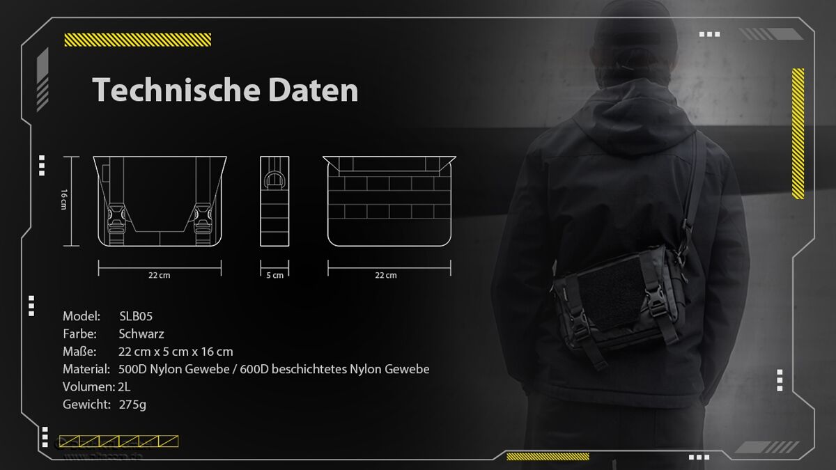 Nitecore SLB05 - EDC-Slingbag, 2 Liter