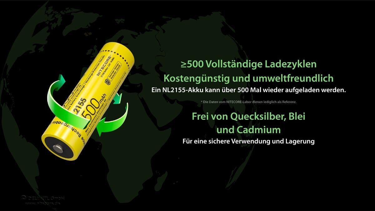 Nitecore Li-Ion Akku Typ 21700 - 5500mAh - NL2155