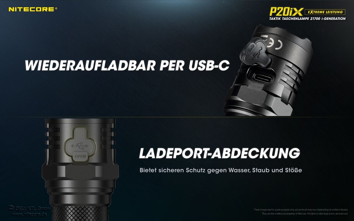 Nitecore P20iX PEL 2.0 - 4000 Lumen, NTH32, NTC2i, ohne Strobe Mode