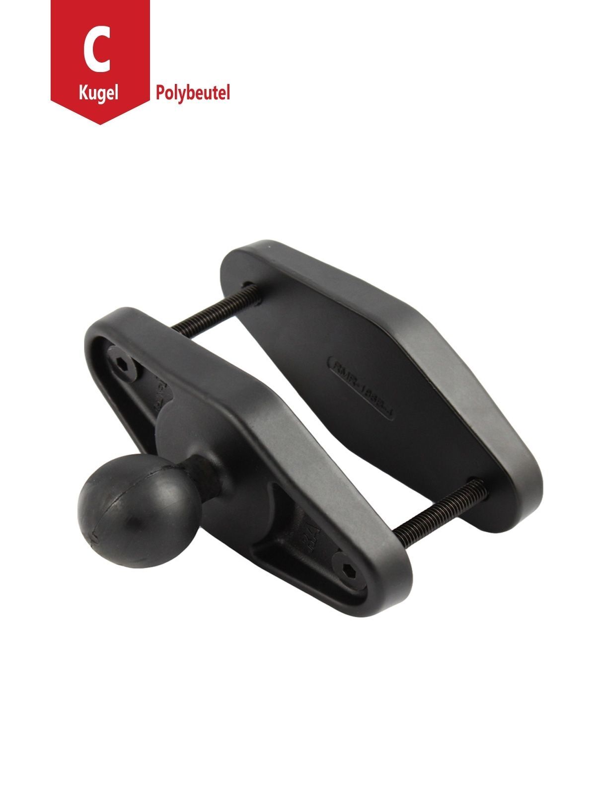 RAM Mounts Schraubklemme mit C-Kugel (1,5 Zoll) - 101,6 mm max. Breite, im Polybeutel
