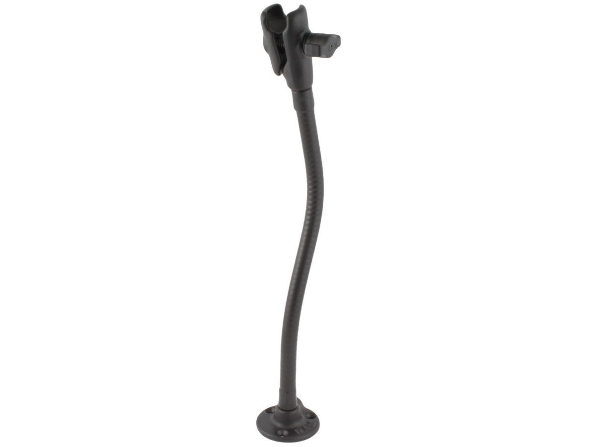 RAM Mounts Universal Flex-Halterung mit B-Kugel-Aufnahme - Sockel, flexibler Arm (ca. 300 mm), einseitiger Verbindungsarm, B-Kugel (1 Zoll), im Polybe