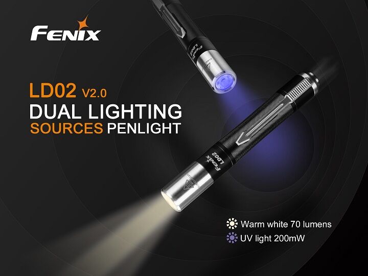 Fenix LD02 V2.0 Cree XQ-E HI LED & UV Licht Taschenlampe