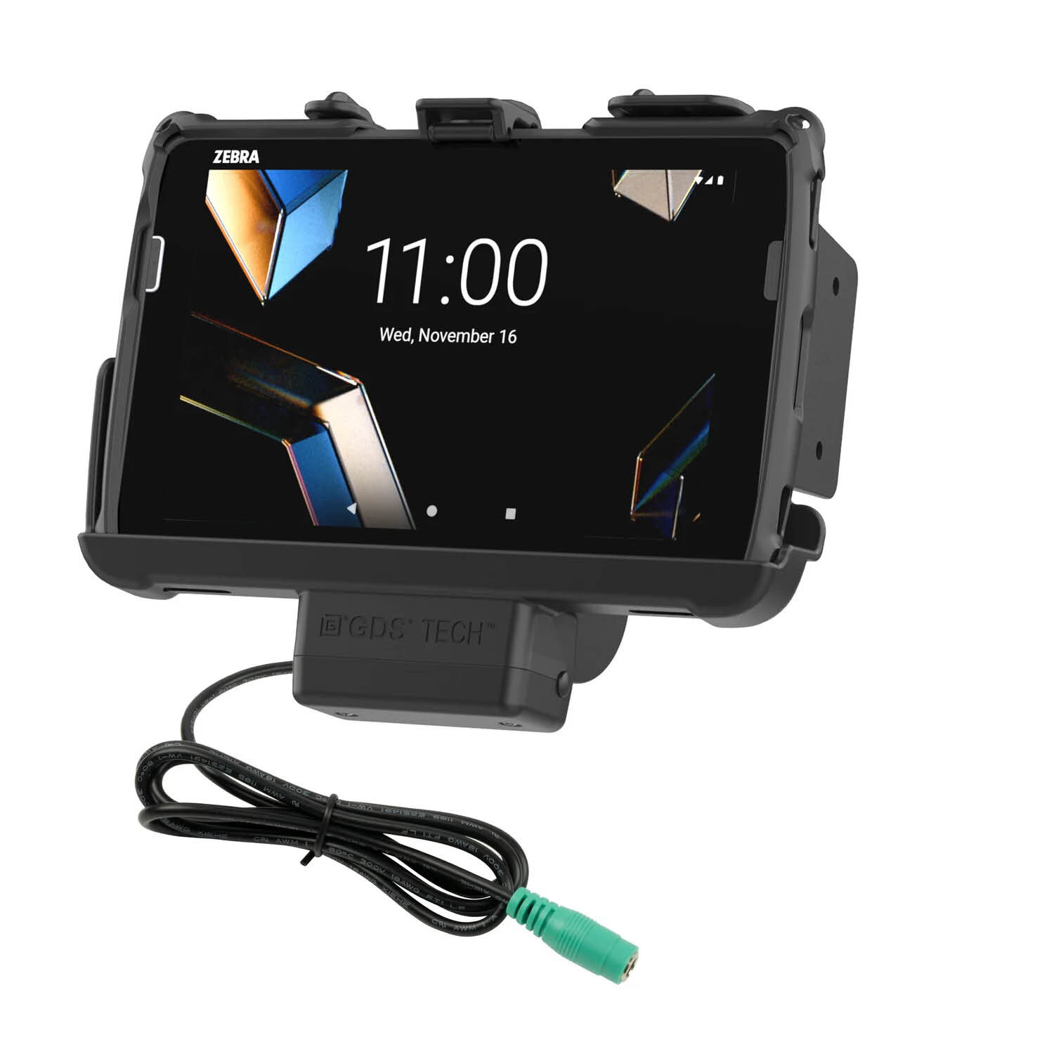 RAM Mounts EZ-Roll'r Halteschale für Zebra ET40 & ET45 (8“) Tablets - In Rugged Boot - 5.5mm DC-Anschluss