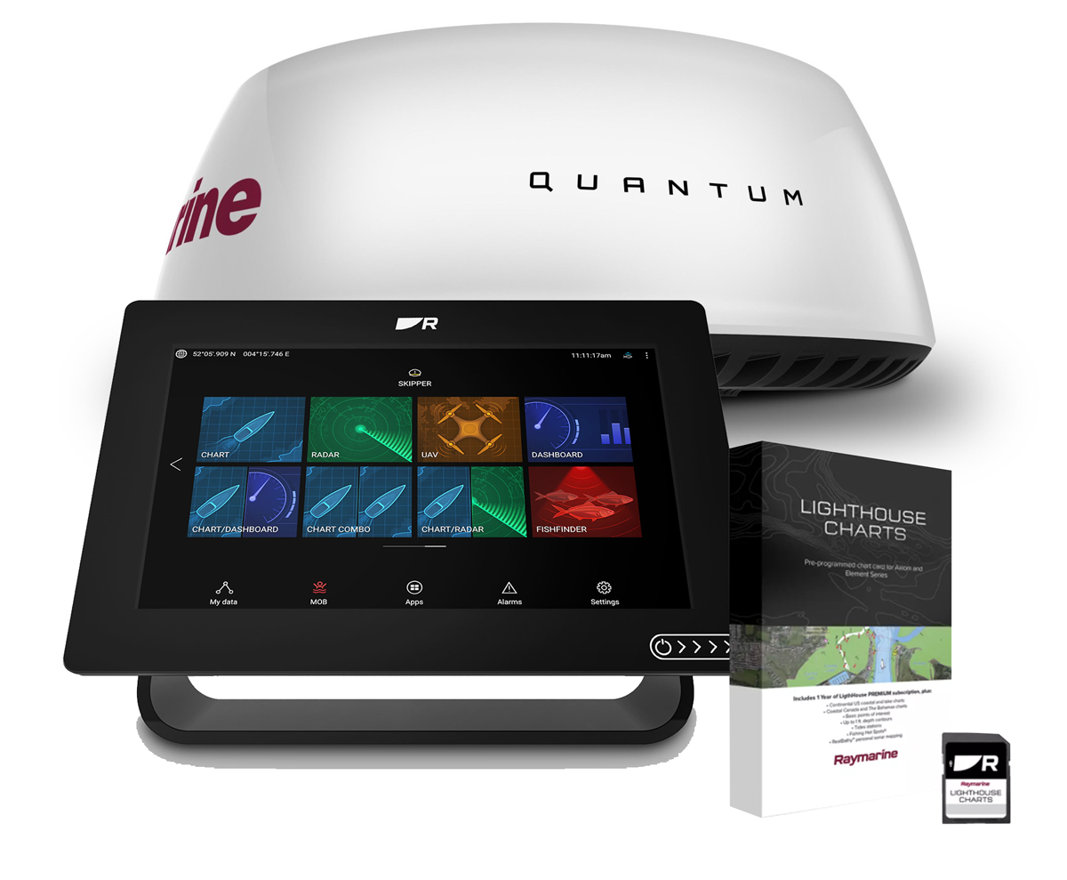 Raymarine Axiom+ 9" Plotter MFD & QC24C Radar mit Lighthouse Nordeuropa Seekarte Raymarine Axiom+ 9" Plotter MFD & QC24C Radar mit Lighthouse Nordeuropa Seekarte