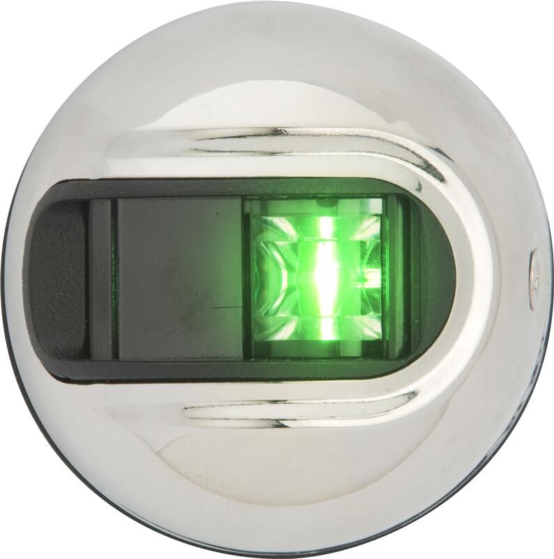 attwood Steuerbordlicht LED Lightarmor vertikal-rund Edelstahl