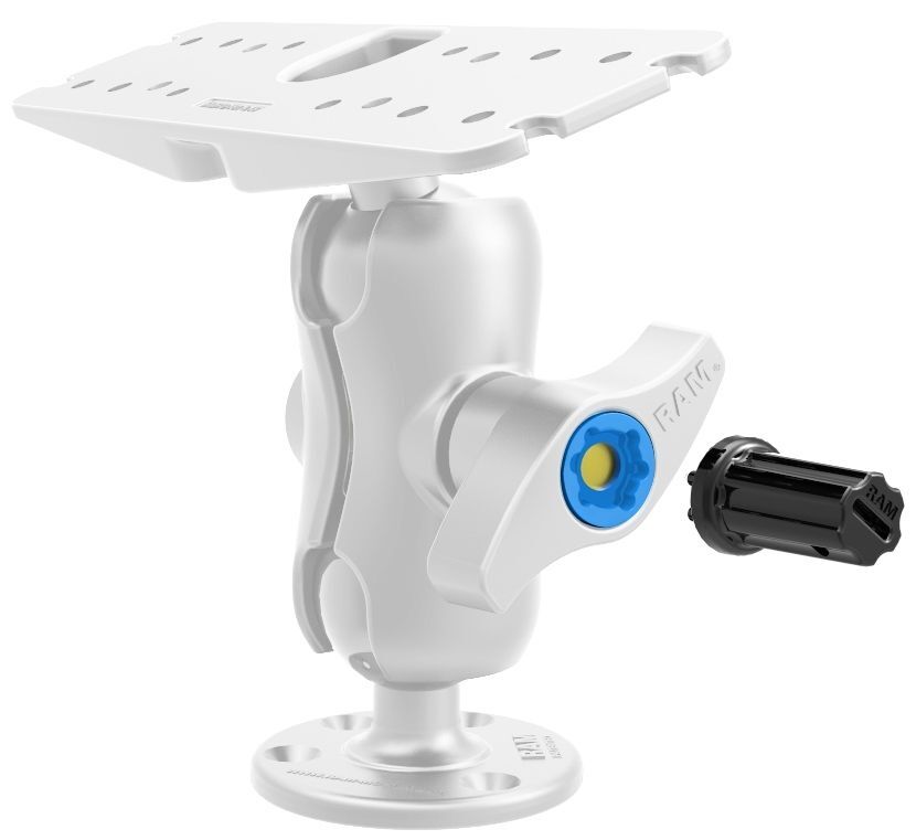 RAM Mounts Pin-Lock Inlet und Apdapter (6-Pin) - für D-/E-Kugel Verbindungsarme, 5/16"-18 Innengewinde, im Polybeutel