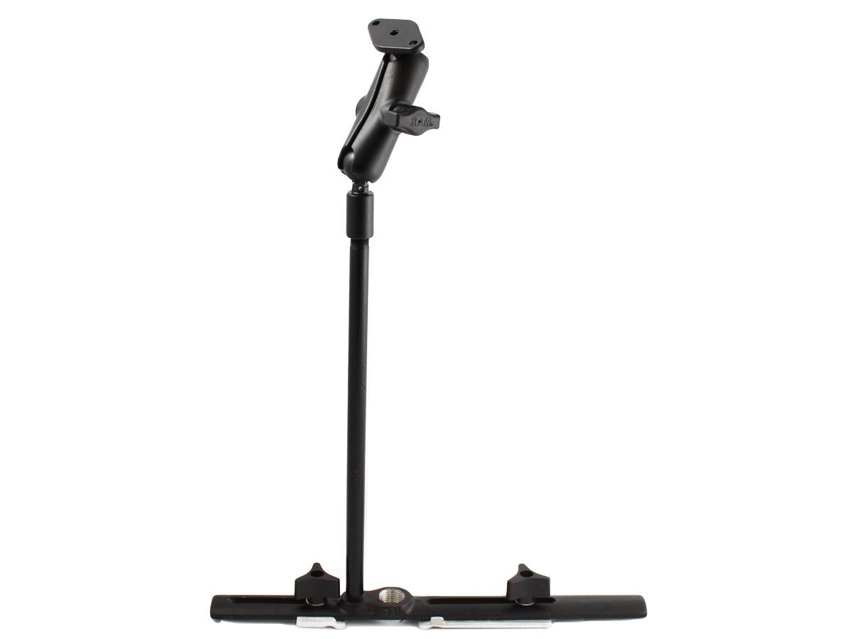 RAM Mounts Cessna Sitzschienenhalterung mit Diamond-Anbindung - Schiene, Flex-Arm (ca. 300 mm) mittlerer Verbindungsarm, Diamond-Basisplatte (Trapez),