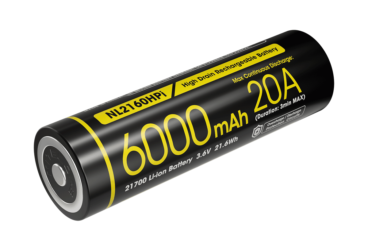 Nitecore LI-Ion Akku 21700, 6000mAH, NL2160HPI