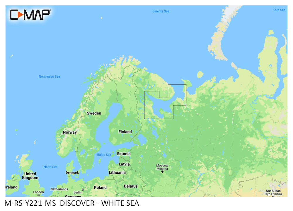 C-MAP DISCOVER:  M-RS-Y221-MS  White Sea