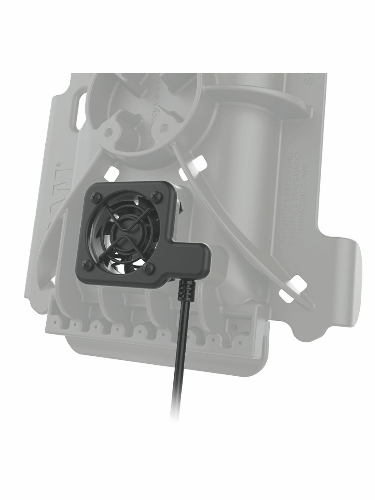 RAM Mounts Ventilator für GDS Dockingstationen - 12 V, integriertes Stromkabel mit SAE-Stecker (ca. 200 cm)