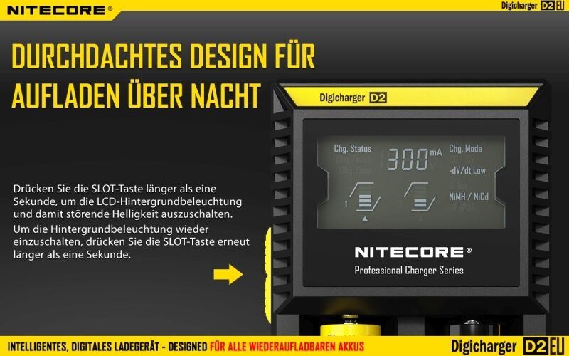 Nitecore Digicharger D2EU- EU-Version