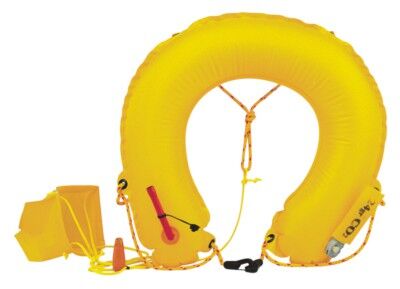 40207a Plastimo Aufblasbarer Hufeisen Rettungsring (manuelle Auslösung) ausgeblasen