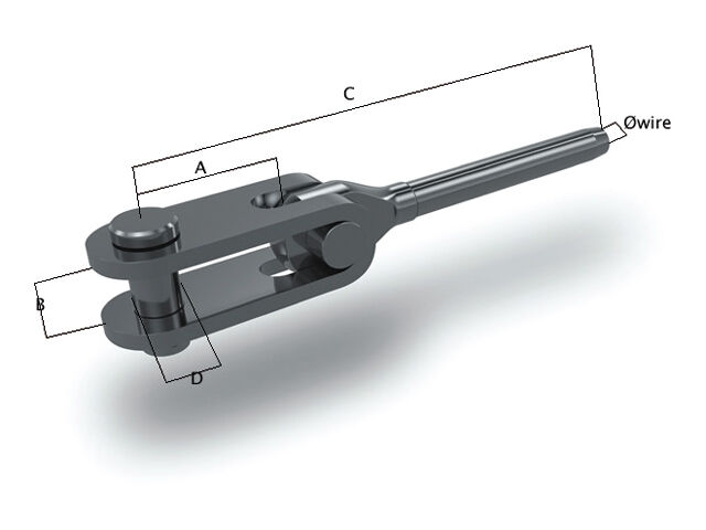 LNKZ7598 O.S. Toggle Terminal Edelstahl (verschiedene Größen)