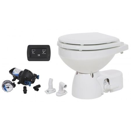 Jabsco Quiet Flush E2 elektrische Toilette Seewasser Compact 12V
