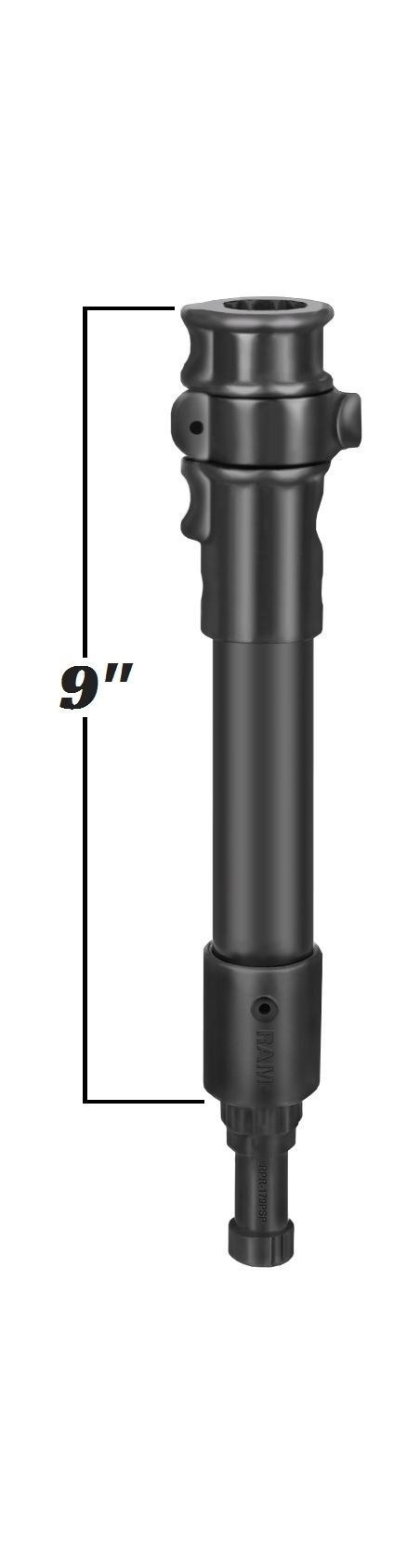 RAM Mounts Verbundstoff Spline Post Adapter mit Verlängerung (ca. 225 mm) - Zubehör für Angelrutenhalter