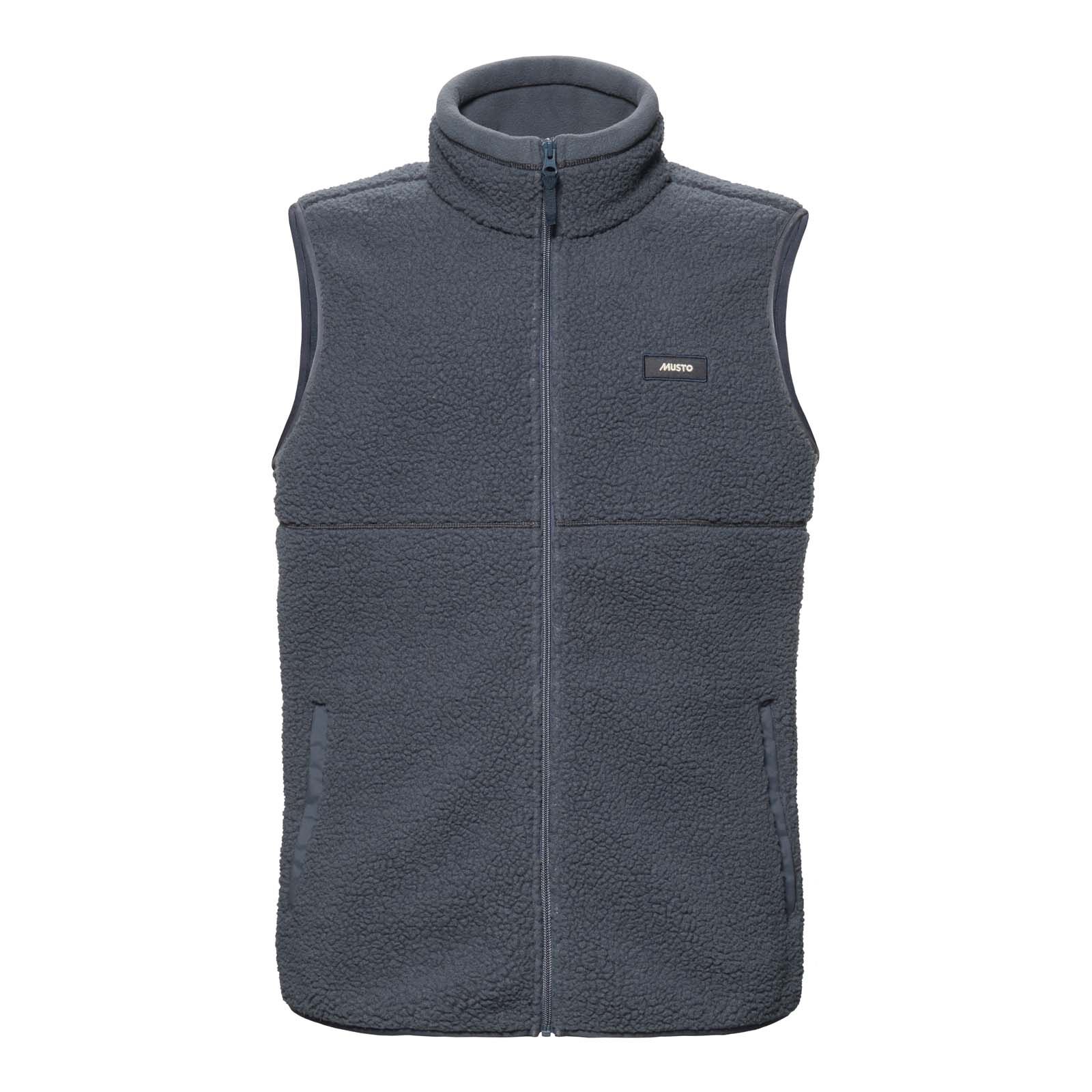 Musto M COVE DEEP PILE FLEECE VEST - Alpine Frost, S