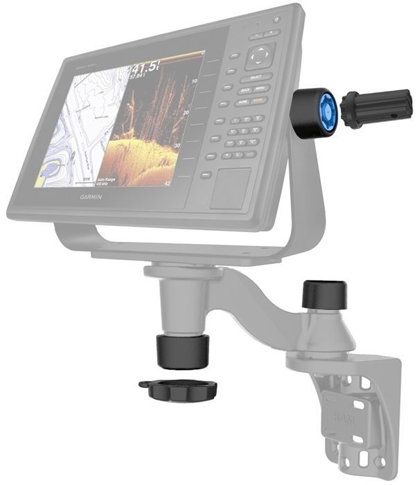 RAM Mounts Pin-Lock Set Schwenkarm u. Gimbal Haltebügel - inkl. Adapter zum Öffnen/Schließen, im Polybeutel