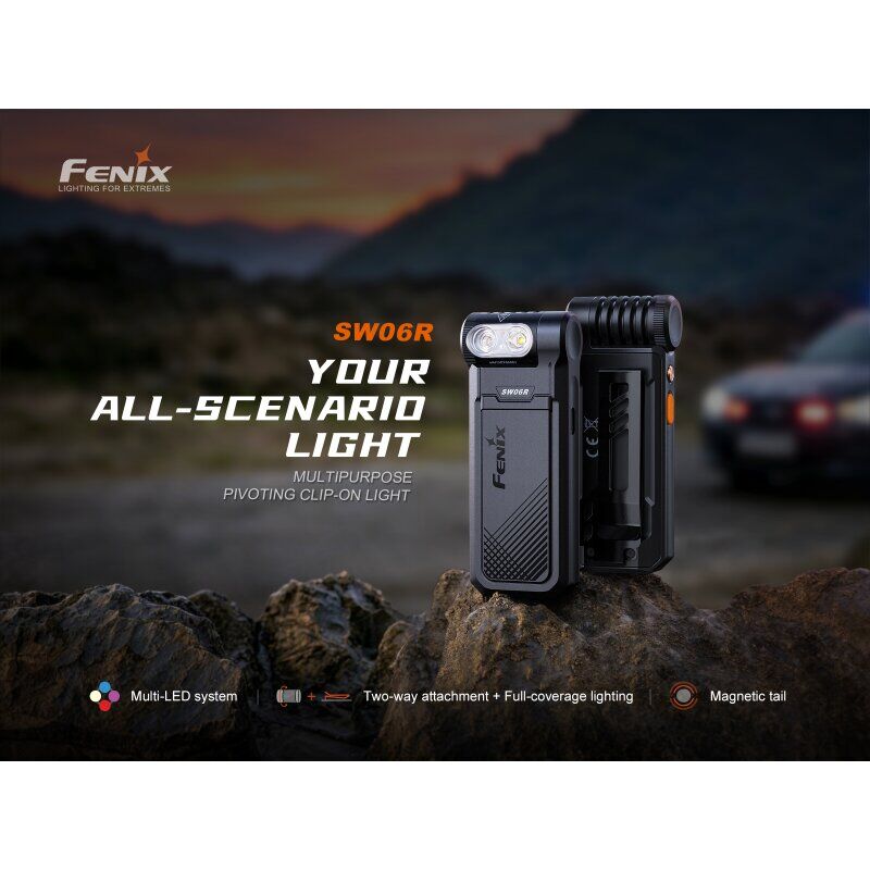 Fenix SW06R Weiße+UV+Rot+Blau Licht LED Taschenlampe