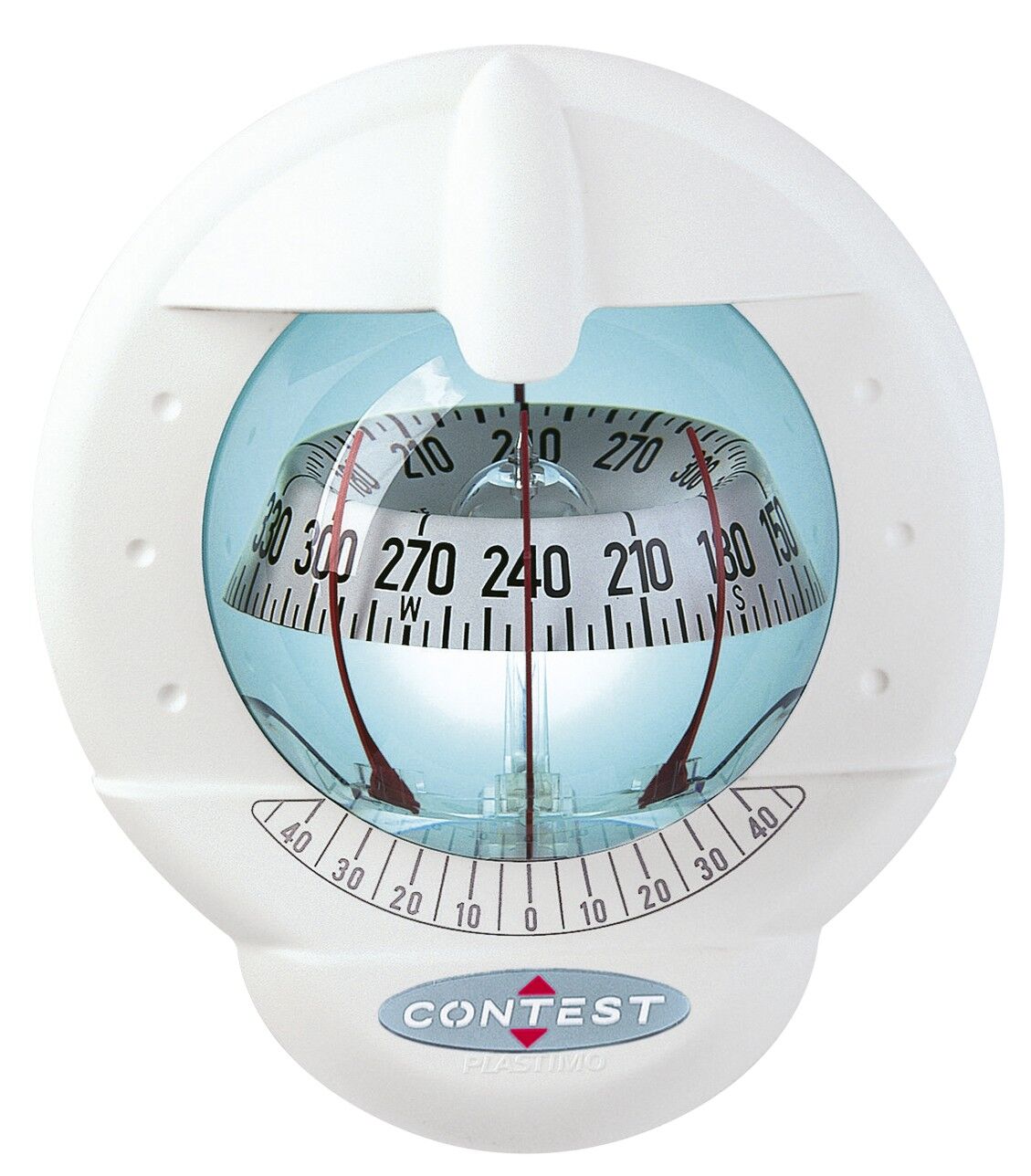 Plastimo Kompass Contest 101 für geneigte Schotten 10-25° weiß weiß